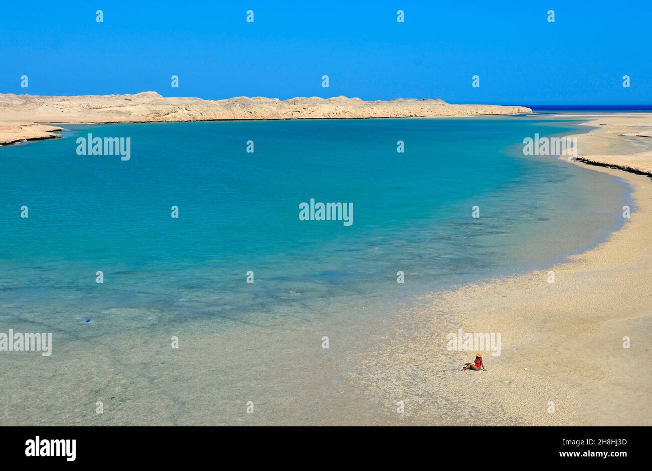 Egypt, Sinaï, Sharm el-Sheikh, Ras Mohammed national park, Hidden Bay Stock Photo