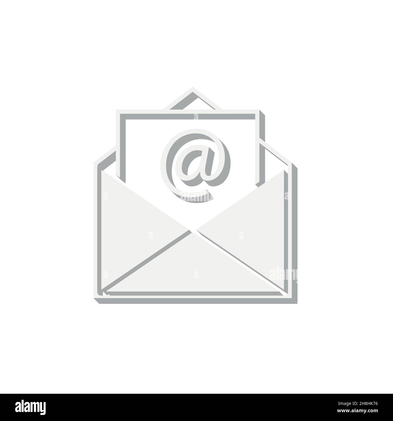 Open envelope with e-mail sign vector icon Stock Vector