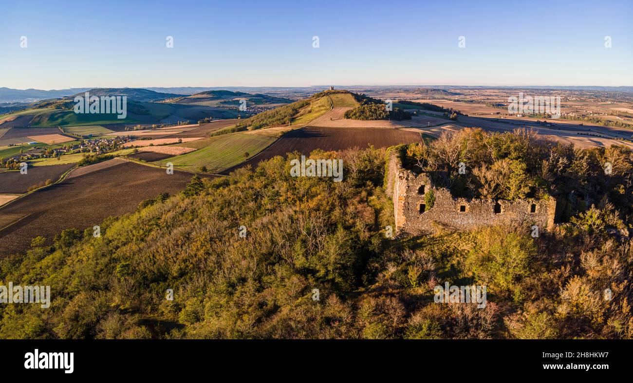 Turluron France, Puy de Dome, Billom, castle of Turluron, Livradois-Forez ...