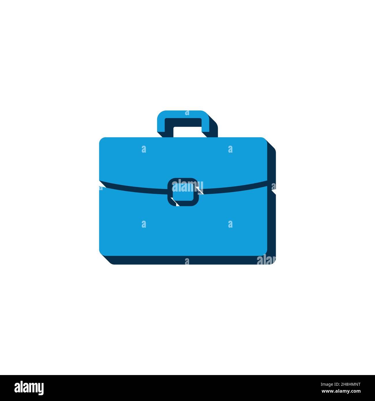 vector icon briefcase isometric. 3d sign isolated on white background. Stock Vector