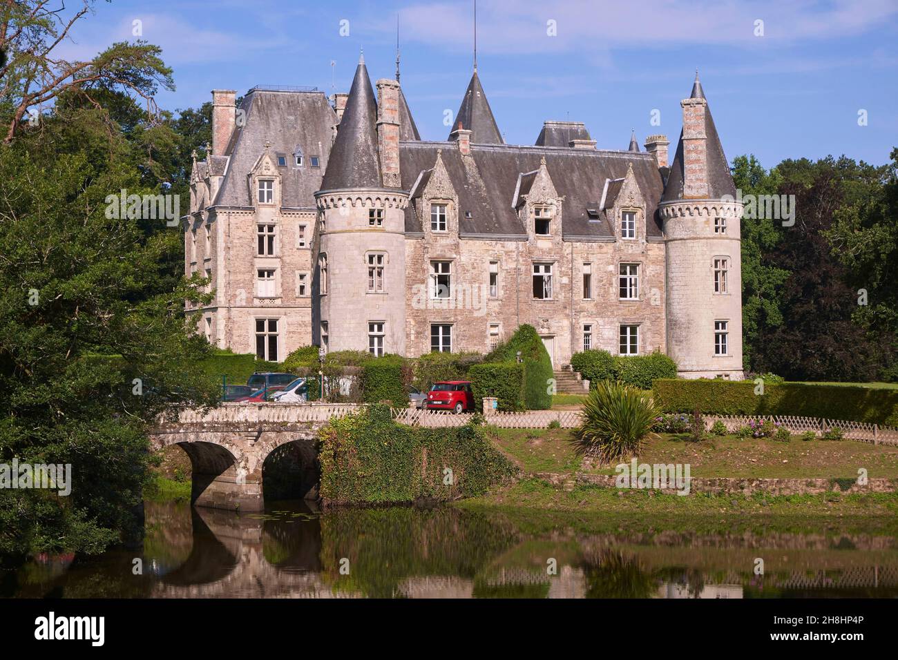 France, Morbihan, Tredion, built in 1350, the castle was the property