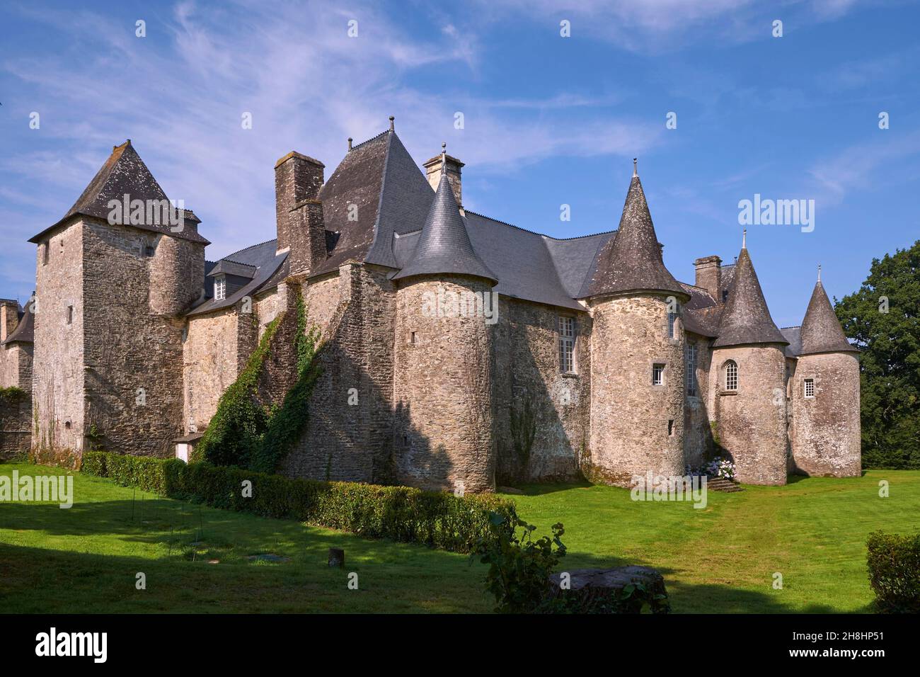 France, Morbihan, Plumelec, the castle of Callac, place of rallying of ...