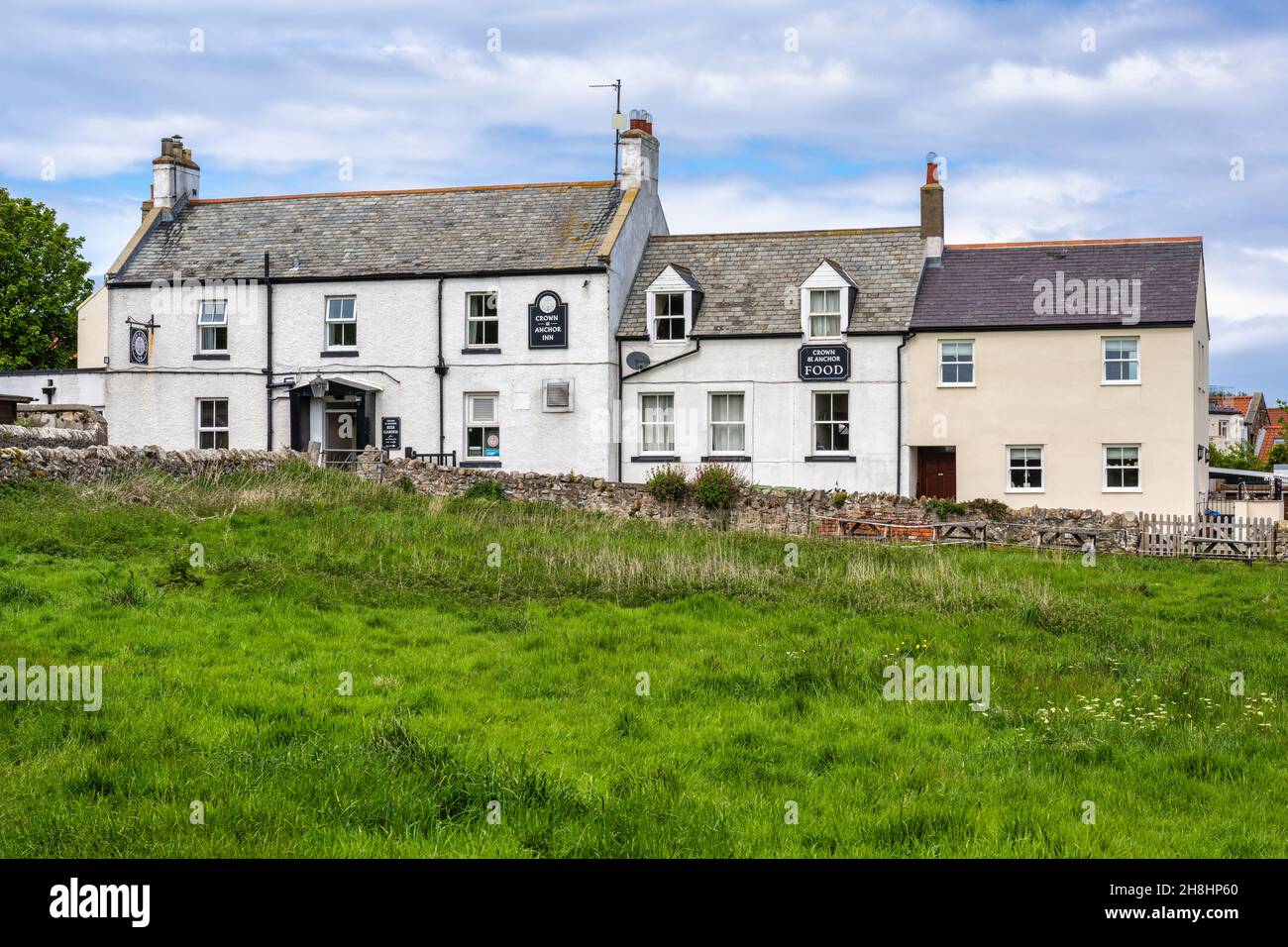 Crown and Anchor Inn in Lindisfarne Village on Holy Island on the