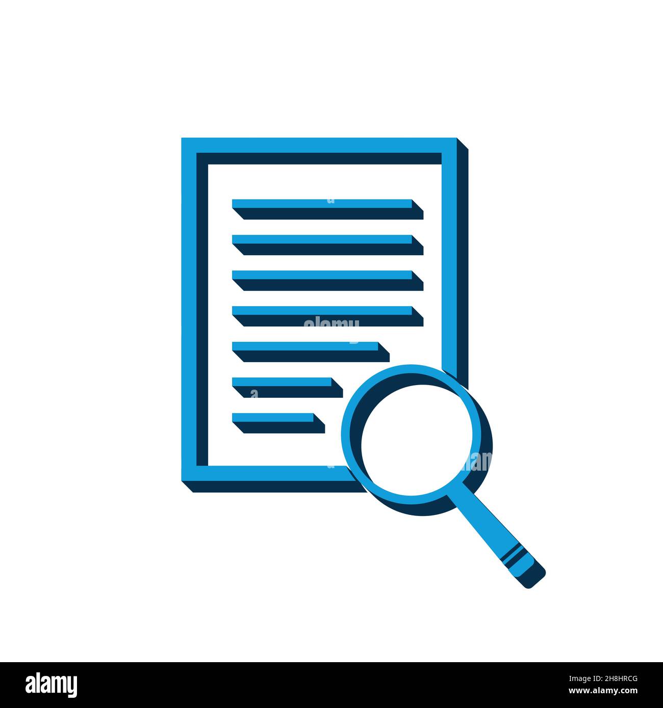 vector icon document isometric. 3d sign isolated on white background ...