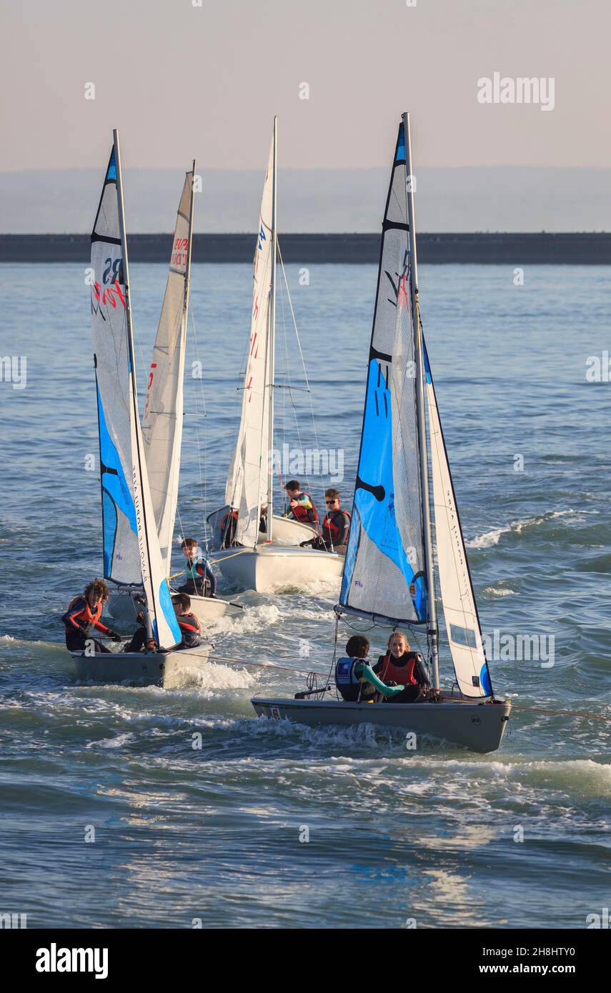 France, Seine Maritime, Le Havre, Anse de Joinville, marina, sailing