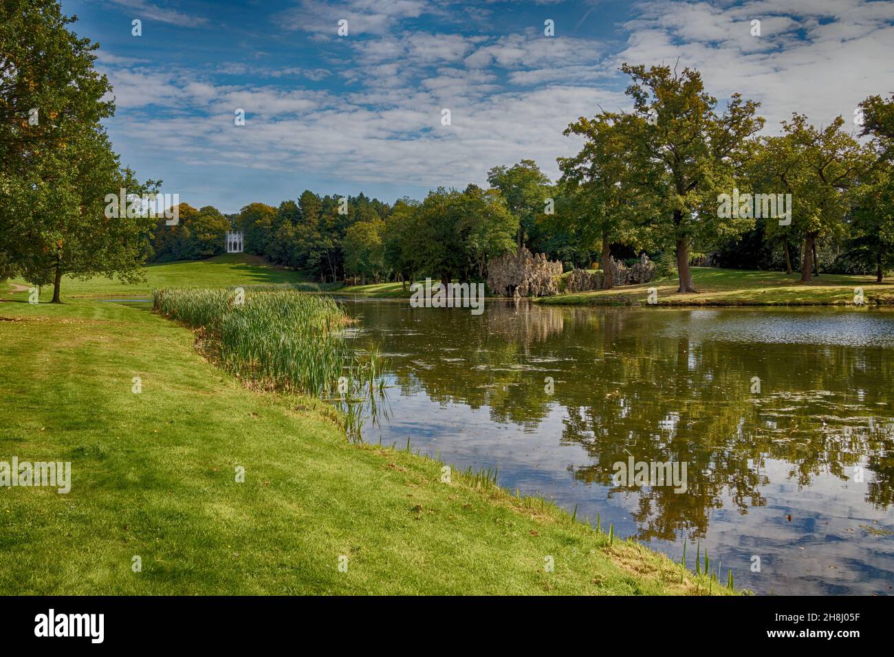 Landscape photograph of Painshill Park Cobham Surrey UK Stock Photo