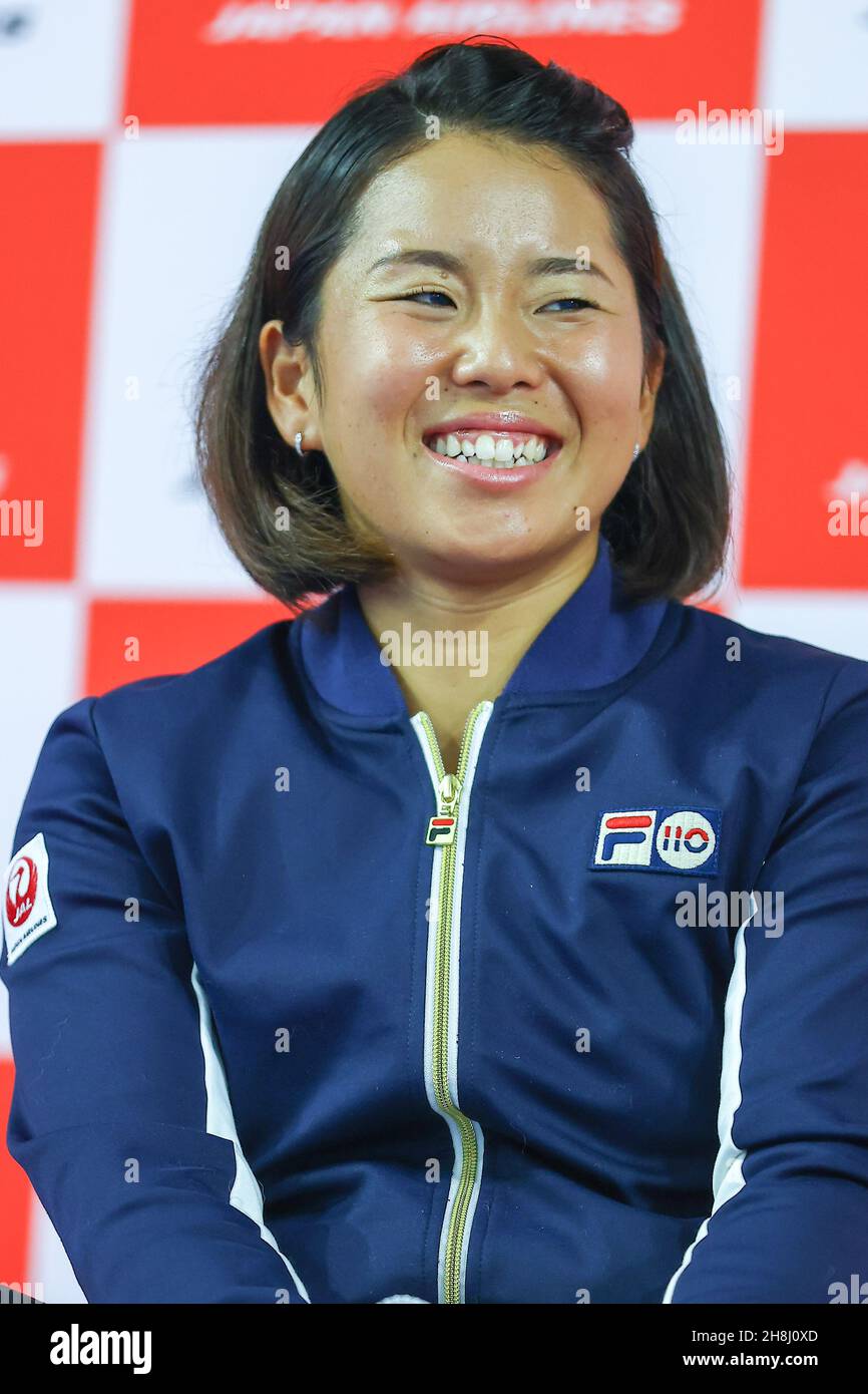 Tokyo, Japan. 30th Nov, 2021. Japanese wheelchair tennis player Yui