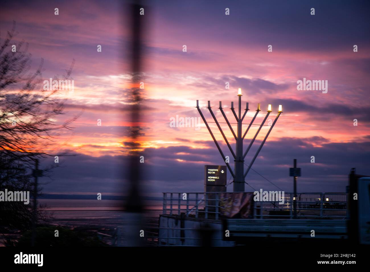 Hanukkah in Southend 2021 Stock Photo