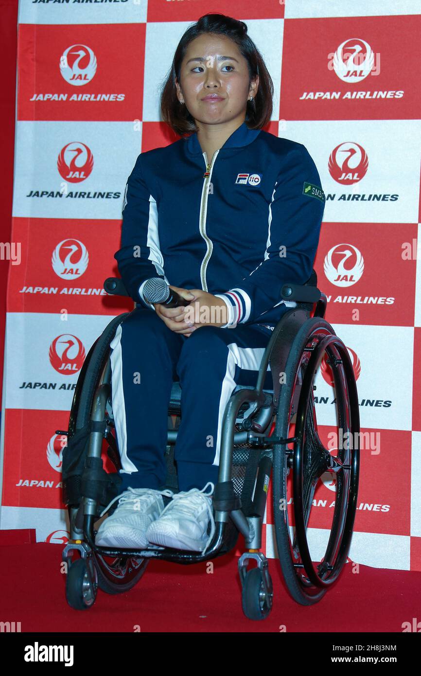 Japanese wheelchair tennis player Yui Uechi attended a special "Kei