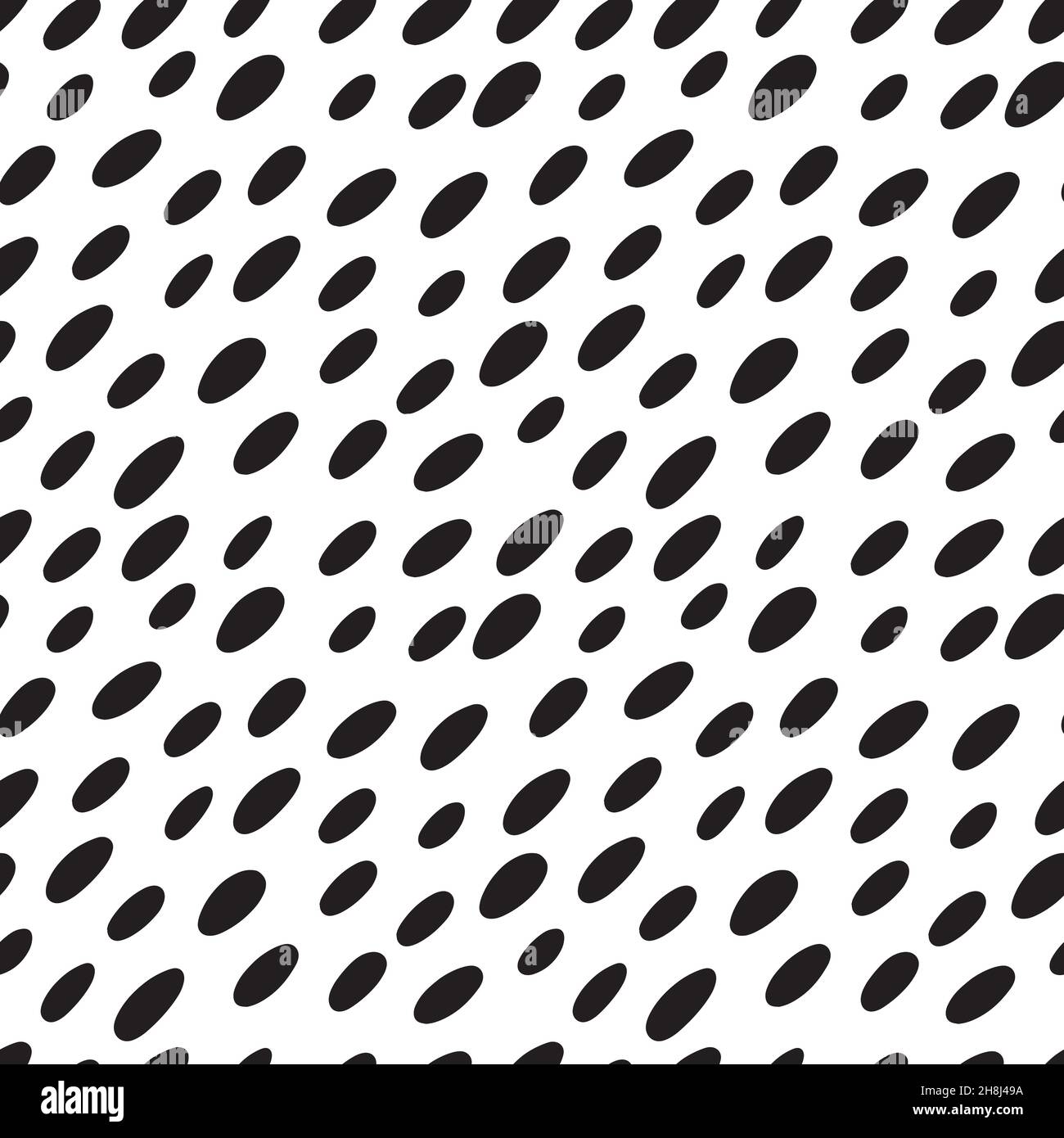 Abstract seamless pattern with black marker strokes. Stock Vector