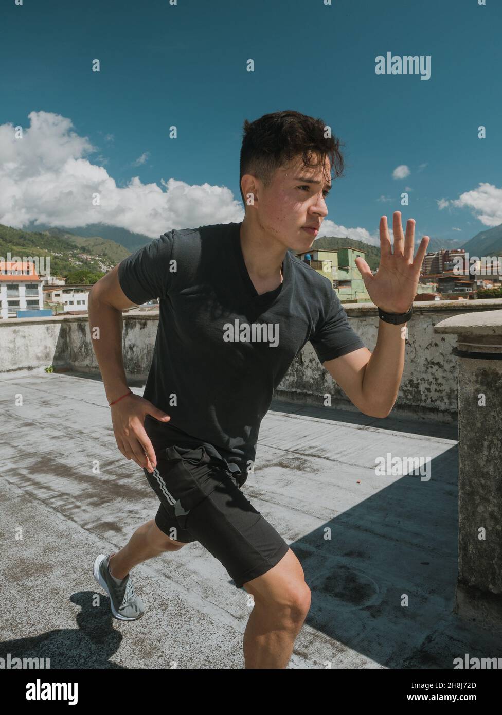 Guy running into building hi-res stock photography and images - Alamy