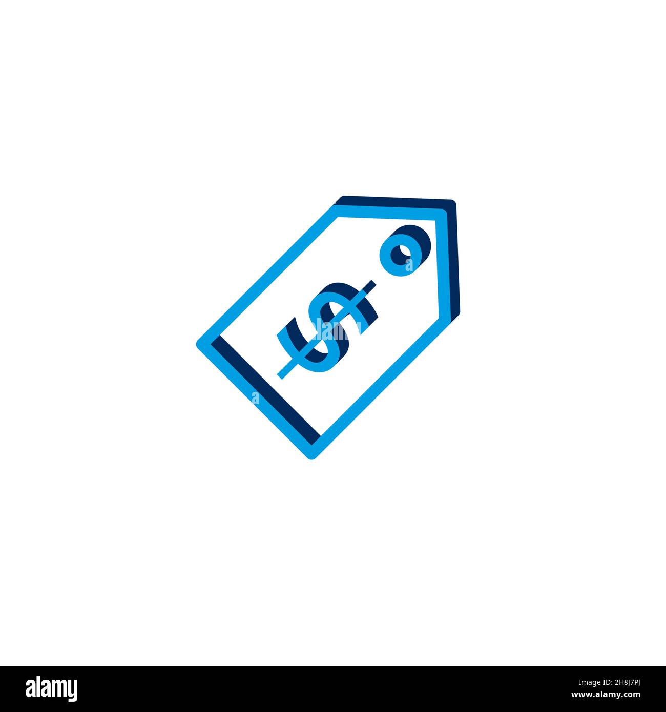 isometric. 3d sign isolated on white background. Stock Vector