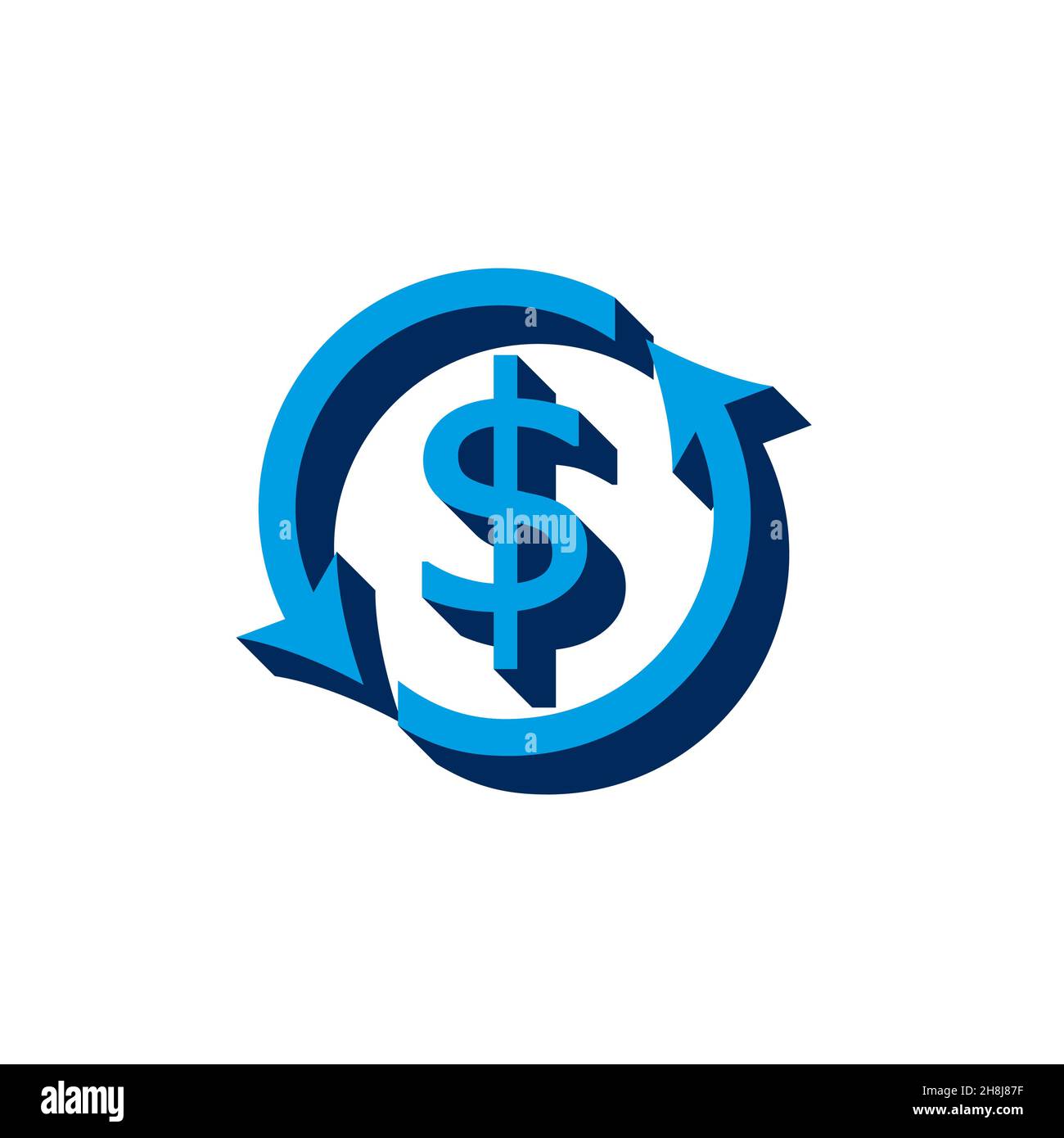 isometric. 3d sign isolated on white background Stock Vector Image ...