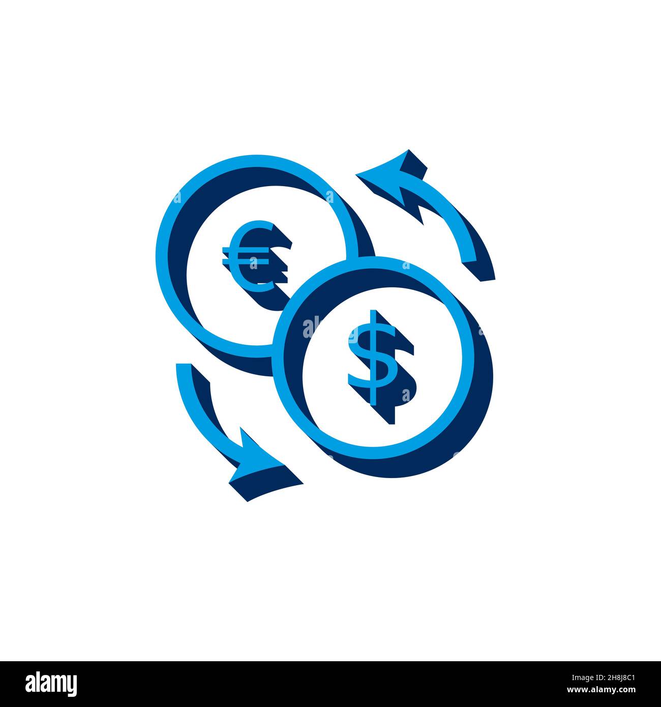 isometric. 3d sign isolated on white background Stock Vector Image ...