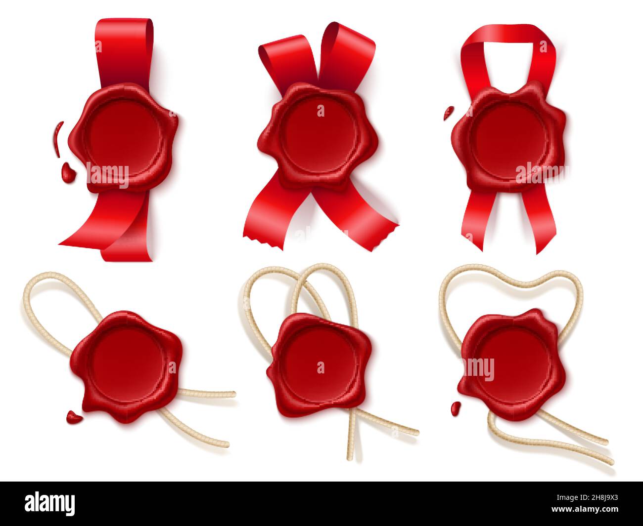 Waxed satin ribbon Stock Vector Images Alamy