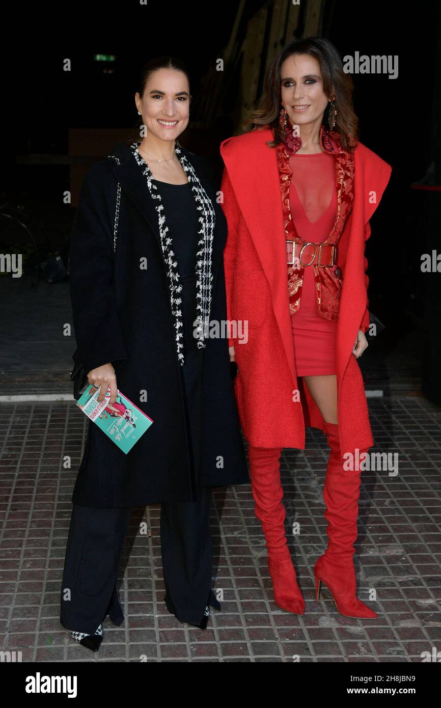 Rome, Italy - 30 Nov 2021 Baracchi Benedetta Spazzoli and Turchese Baracchi  attend the penultimate episode of