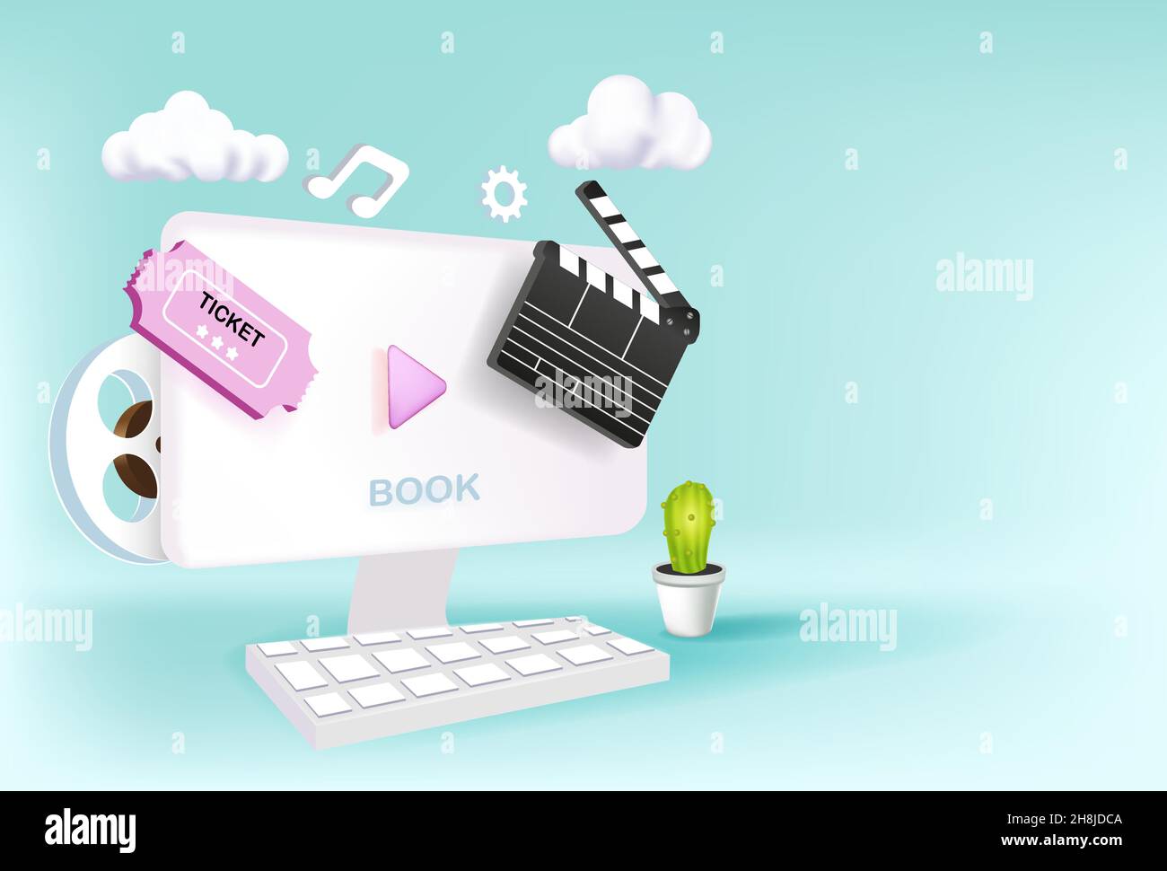 Online multimedia concepts for banner, presentation, poster and website