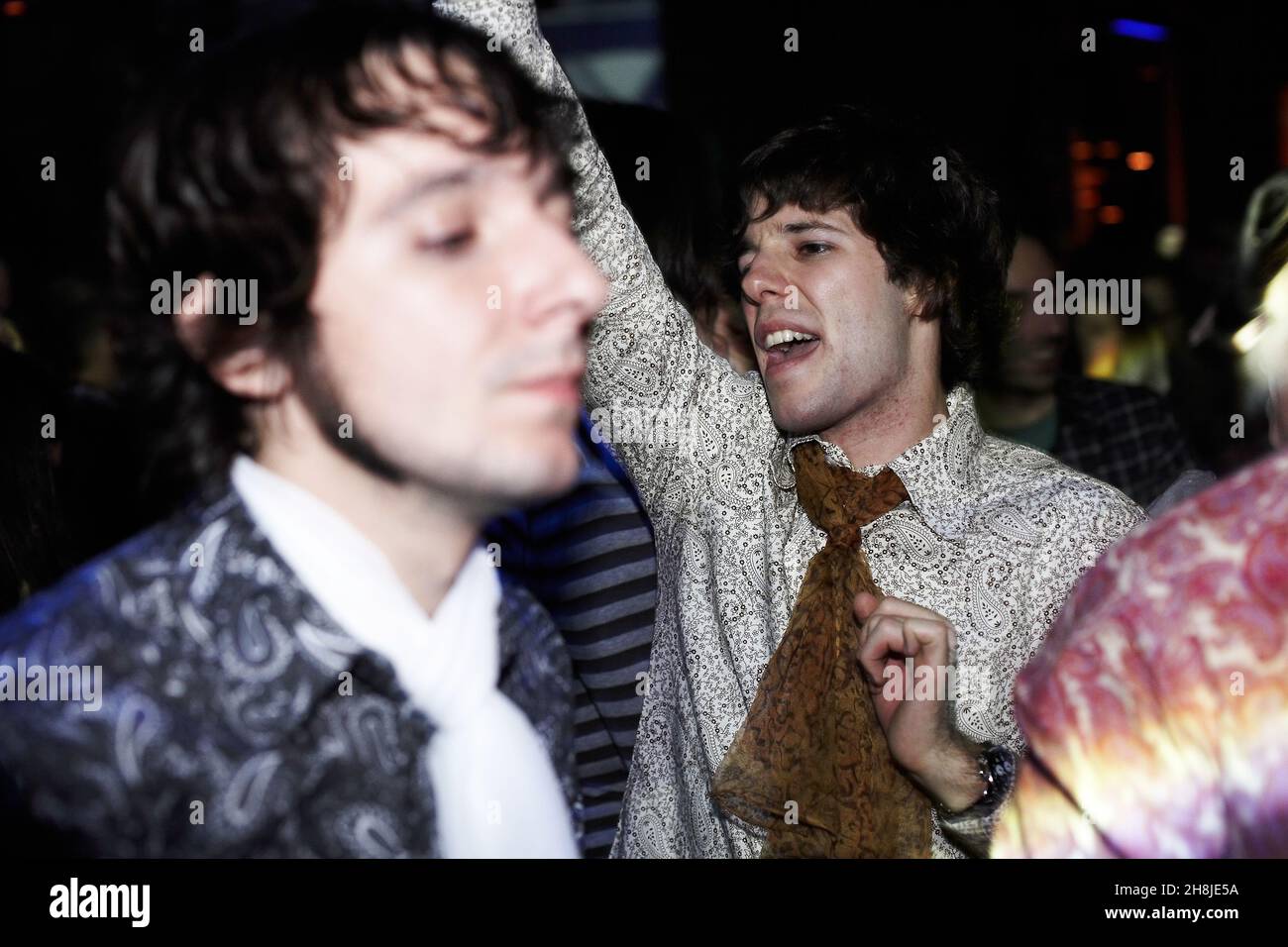 Young people dancing in night club in London Stock Photo