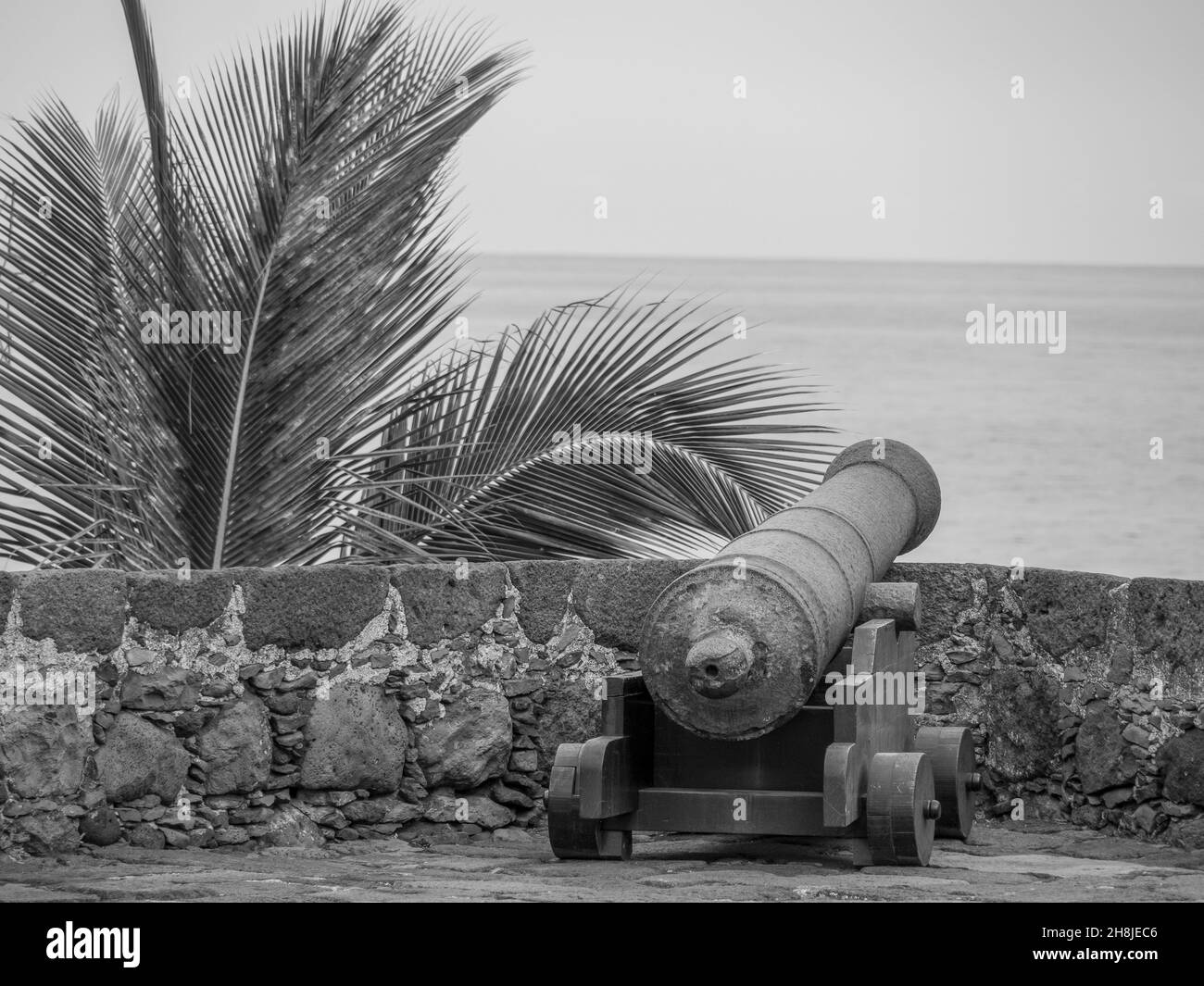 the spanish city of La Palma Stock Photo Alamy