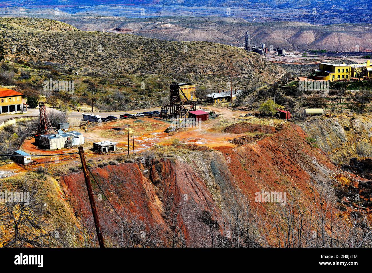Jerome Historic Copper Mining Town, Ghost Town, Arizona Stock Photo Alamy