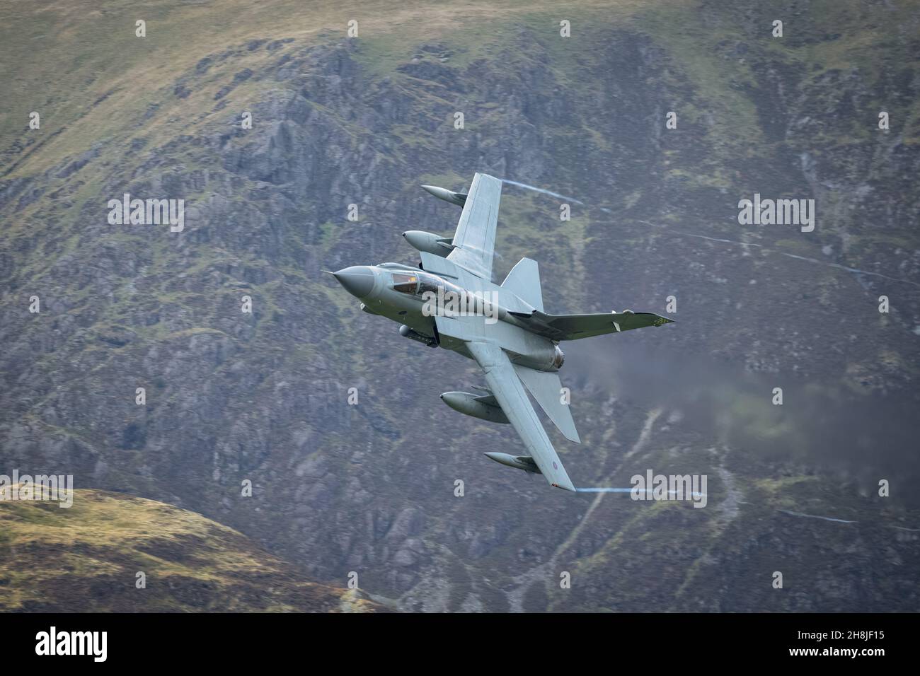 RAF Tornado GR4 from RAF Marham conducting low level training in North Wales Stock Photo