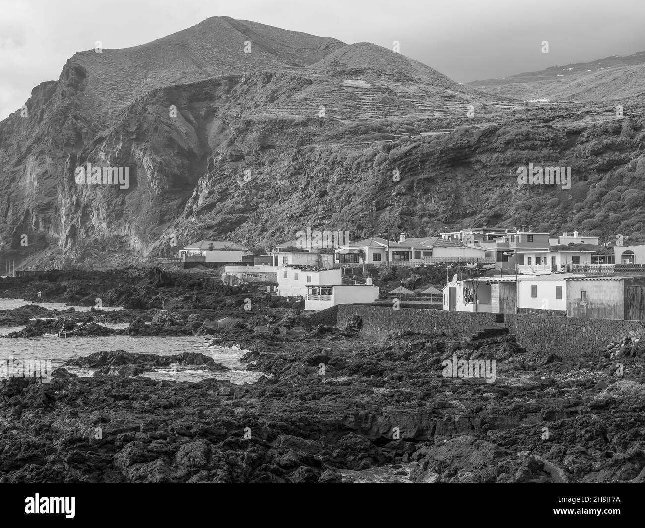 the spanish city of La Palma Stock Photo Alamy