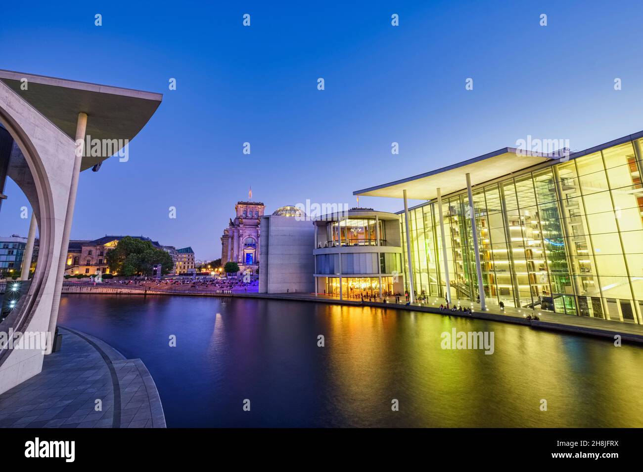 Government district at River Spree, Berlin, Germany Stock Photo