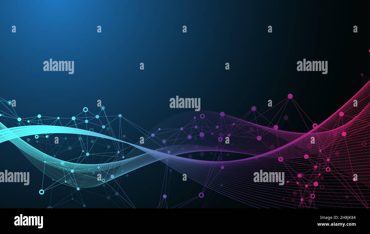 Colorful molecules background. DNA helix, DNA strand, DNA Test ...