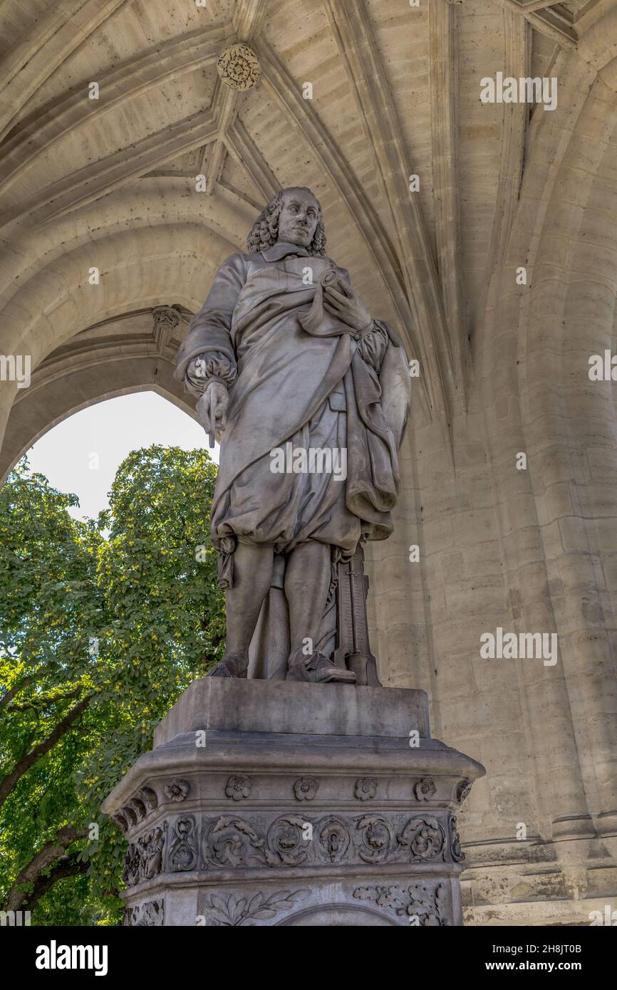 PARIS, FRANCE - AUGUST 30, 2019: This is the monument to the scientist ...