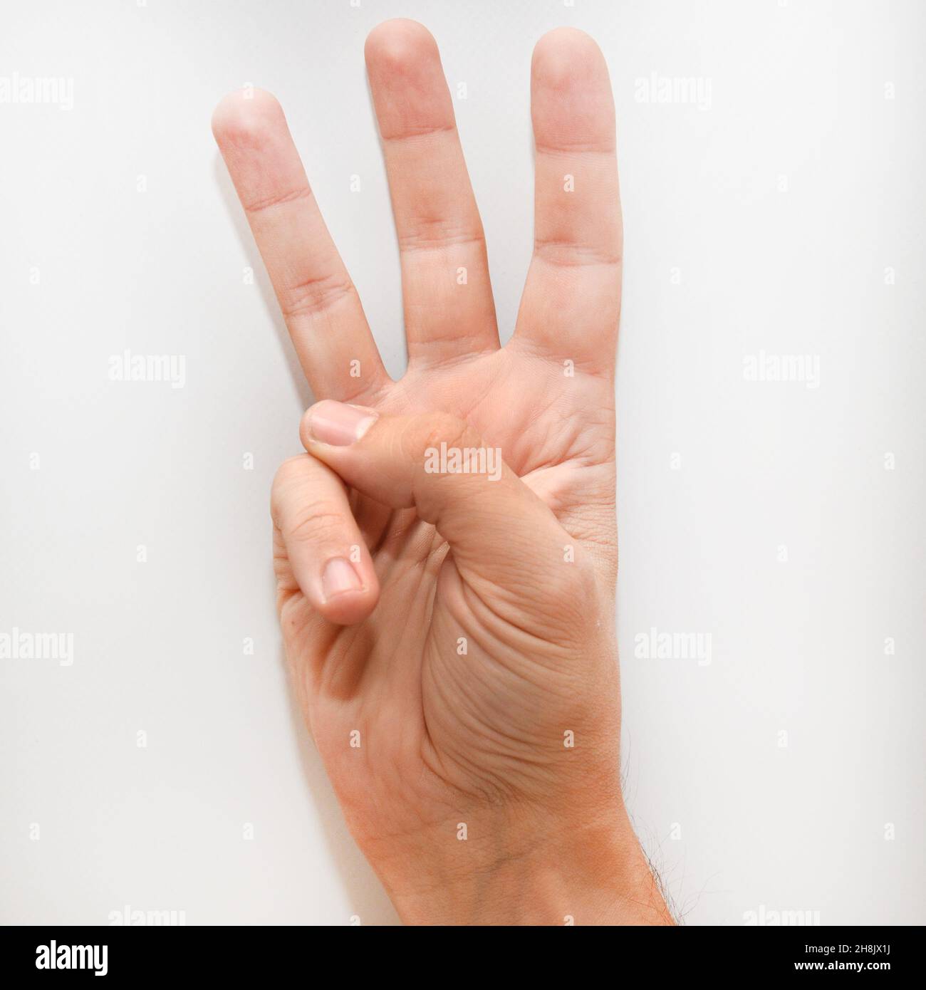 Sign language alphabet w hi-res stock photography and images - Alamy