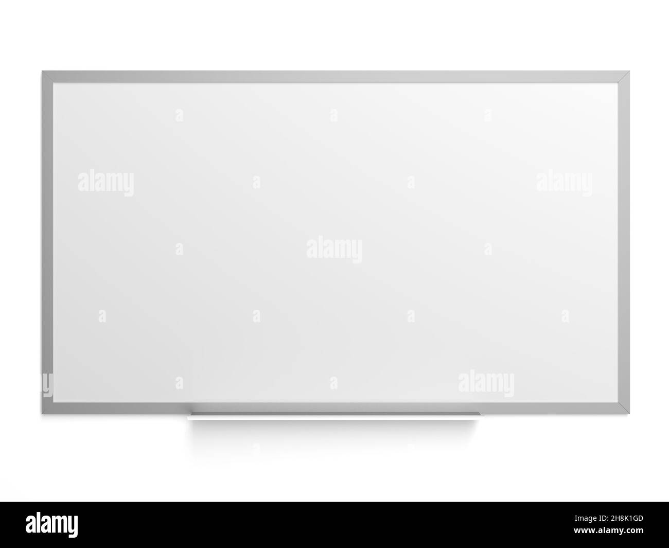 Whiteboard isolated on white background. 3d illustration. Stock Photo