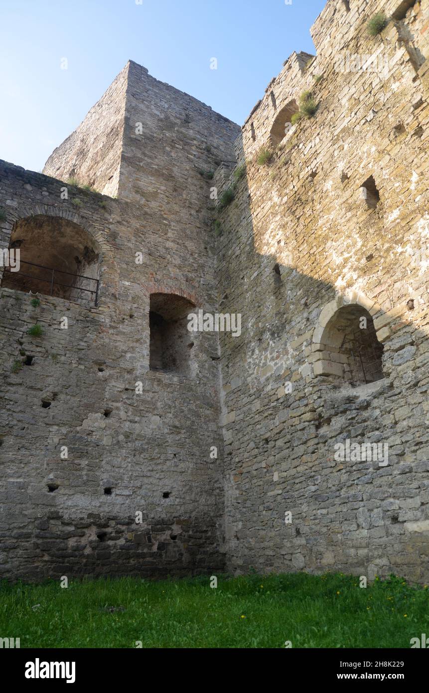 Medieval fortress of Kamianets-Podilskyi (Ukraine) fortification wall ...