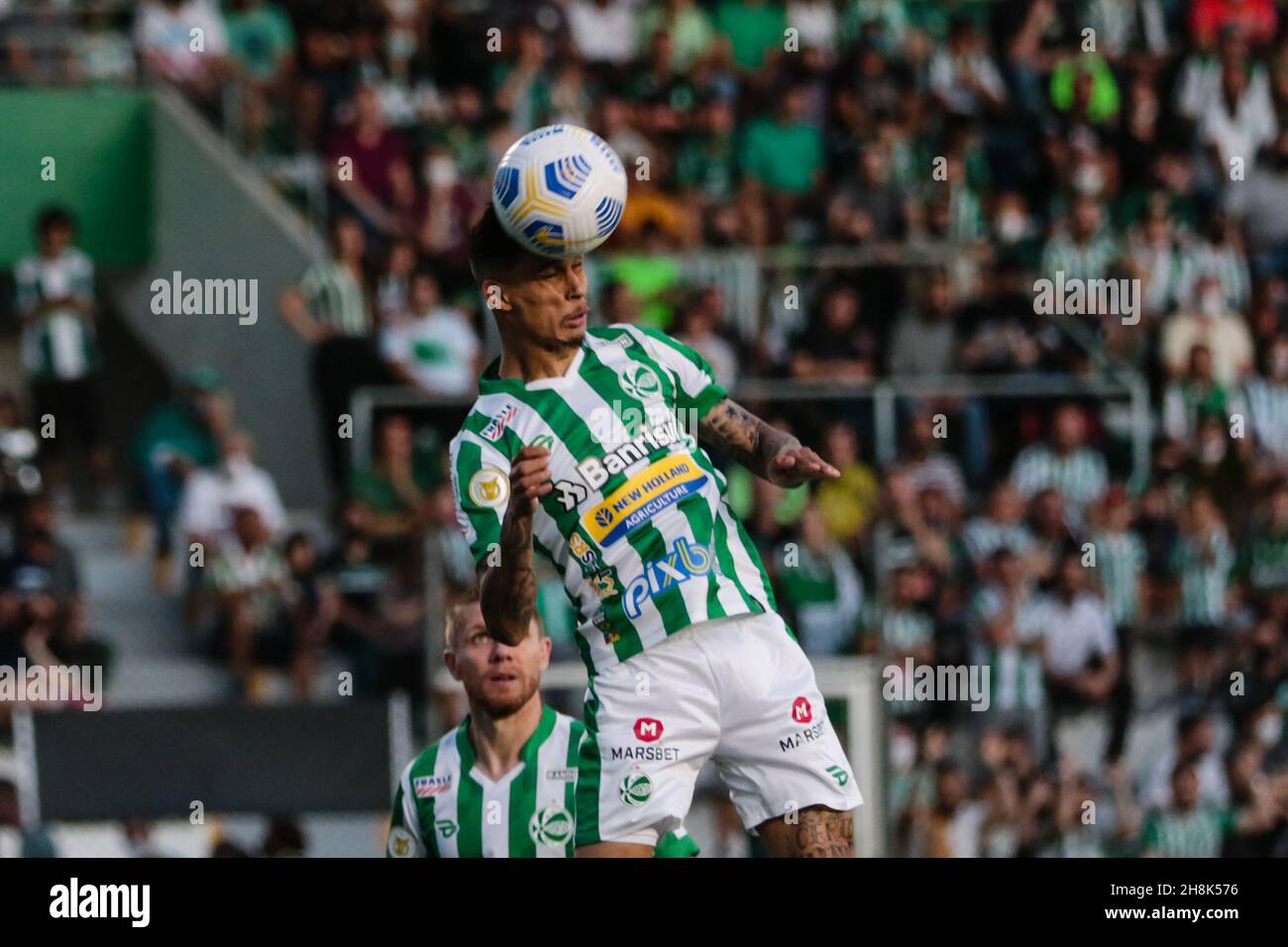 RS - Caxias do Sul - 11/30/2021 - BRASILEIRAO TO 2021, YOUTH X BRAGANTINO. Vitor Mendes, Juventude player, in a match against Juventude, at Alfredo Jaconi Stadium, for the 2021 Brazilian Championship A. Photo: Luiz Erbes/AGIF/Sipa USA Stock Photo