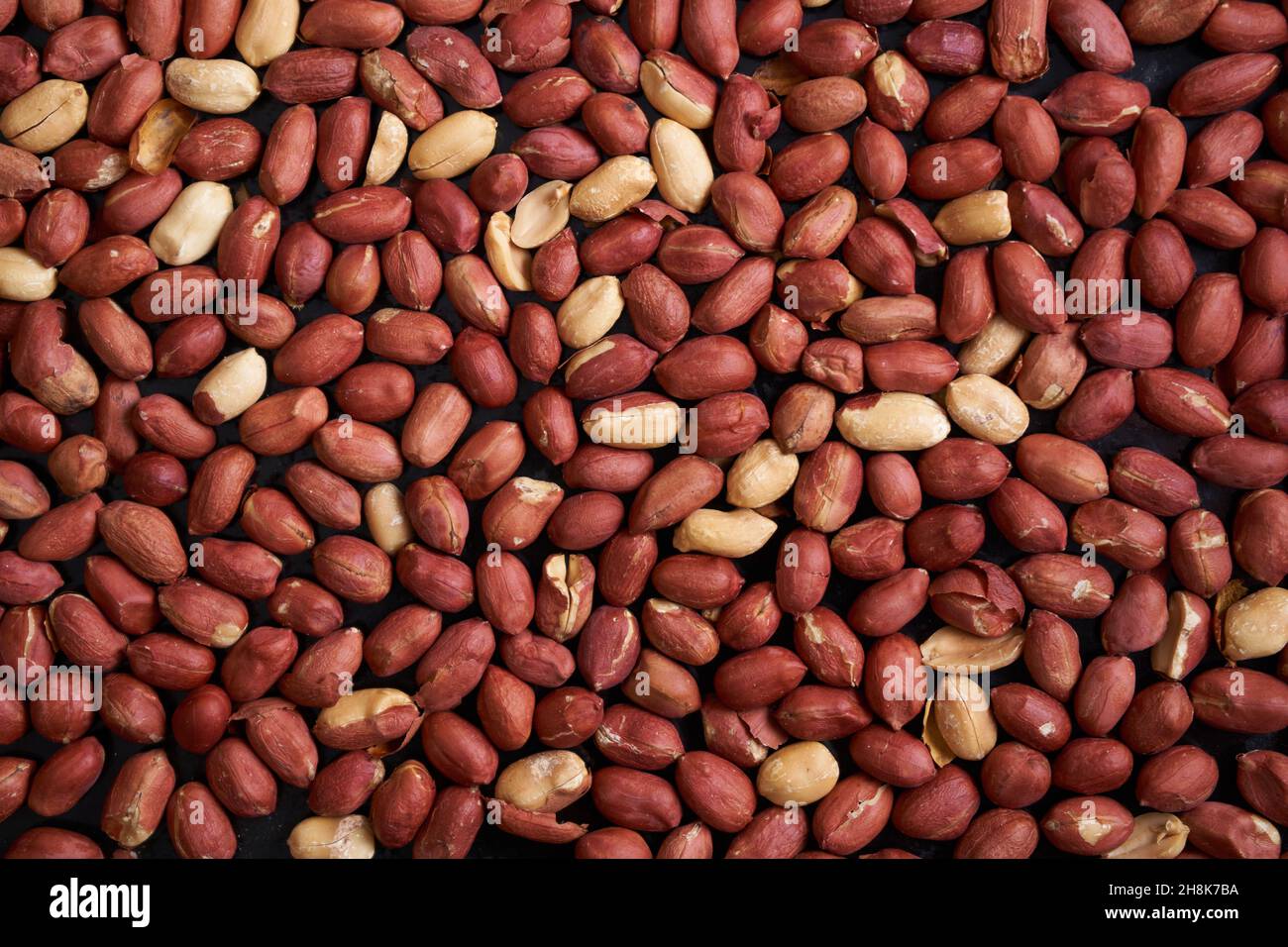peanuts on black background. Healthy food session Stock Photo Alamy
