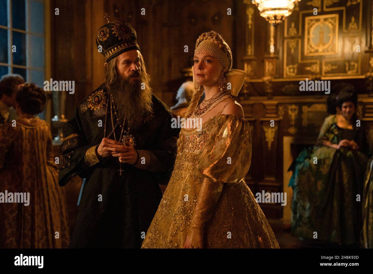 THE GREAT, from left: Adam Godley, Elle Fanning, Dickhead', (Season 2