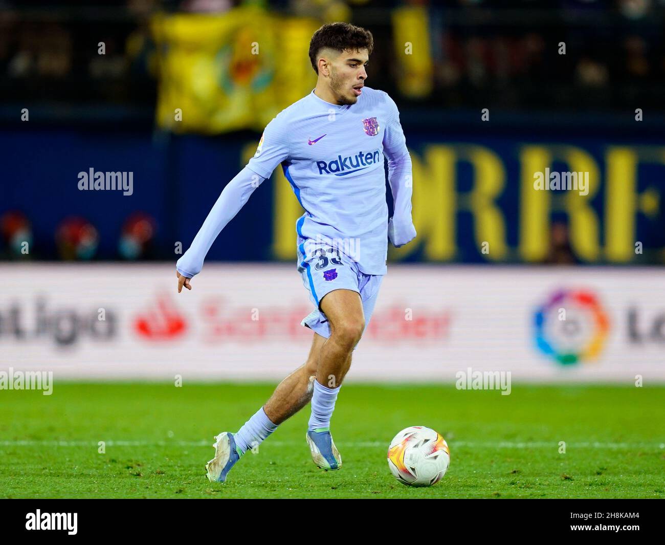 Abdessamad Ezzalzouli of FC Barcelona during the La Liga …
