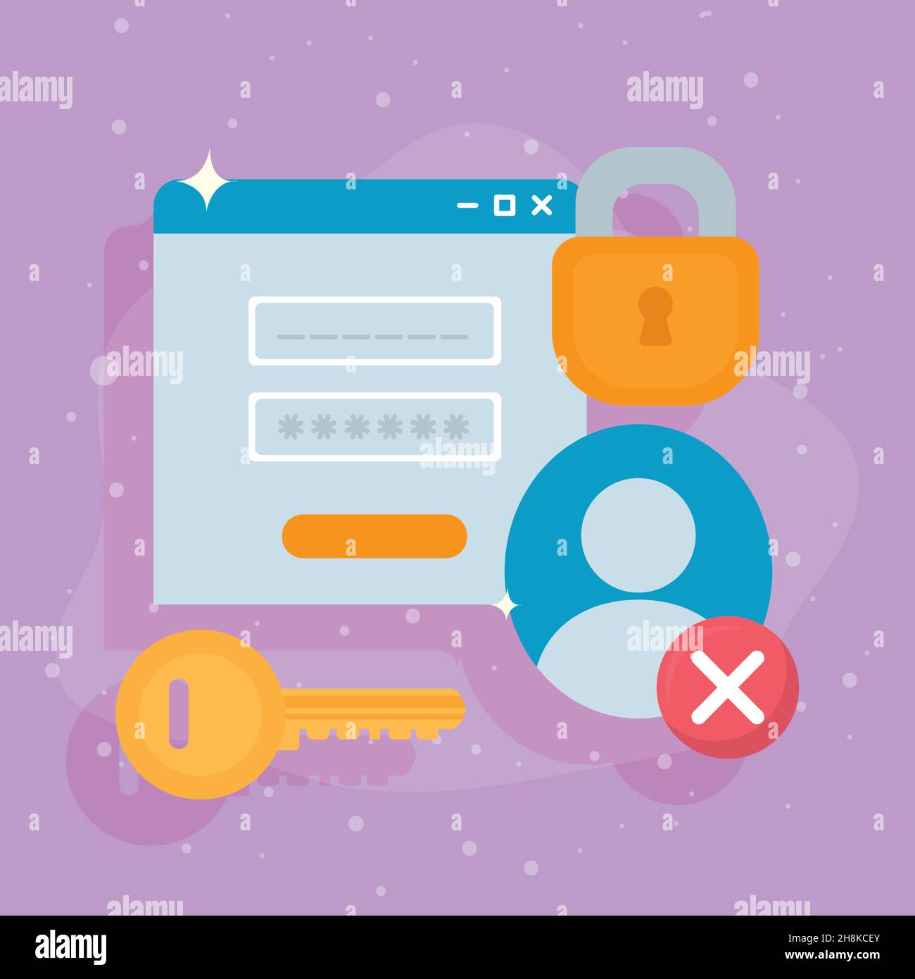 safety password image with items Stock Vector Image & Art - Alamy