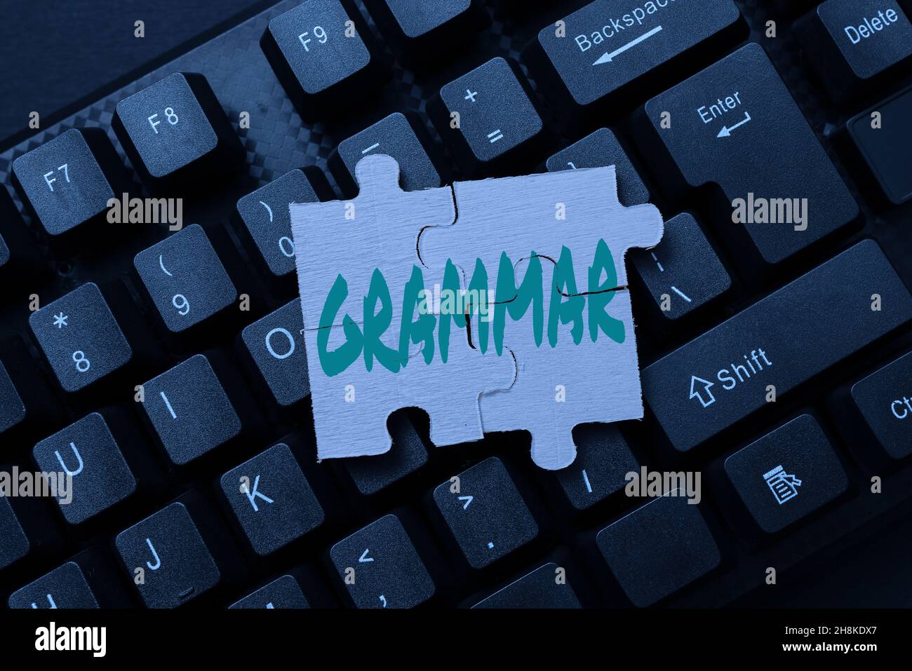 Text sign showing Grammar. Concept meaning whole system and structure