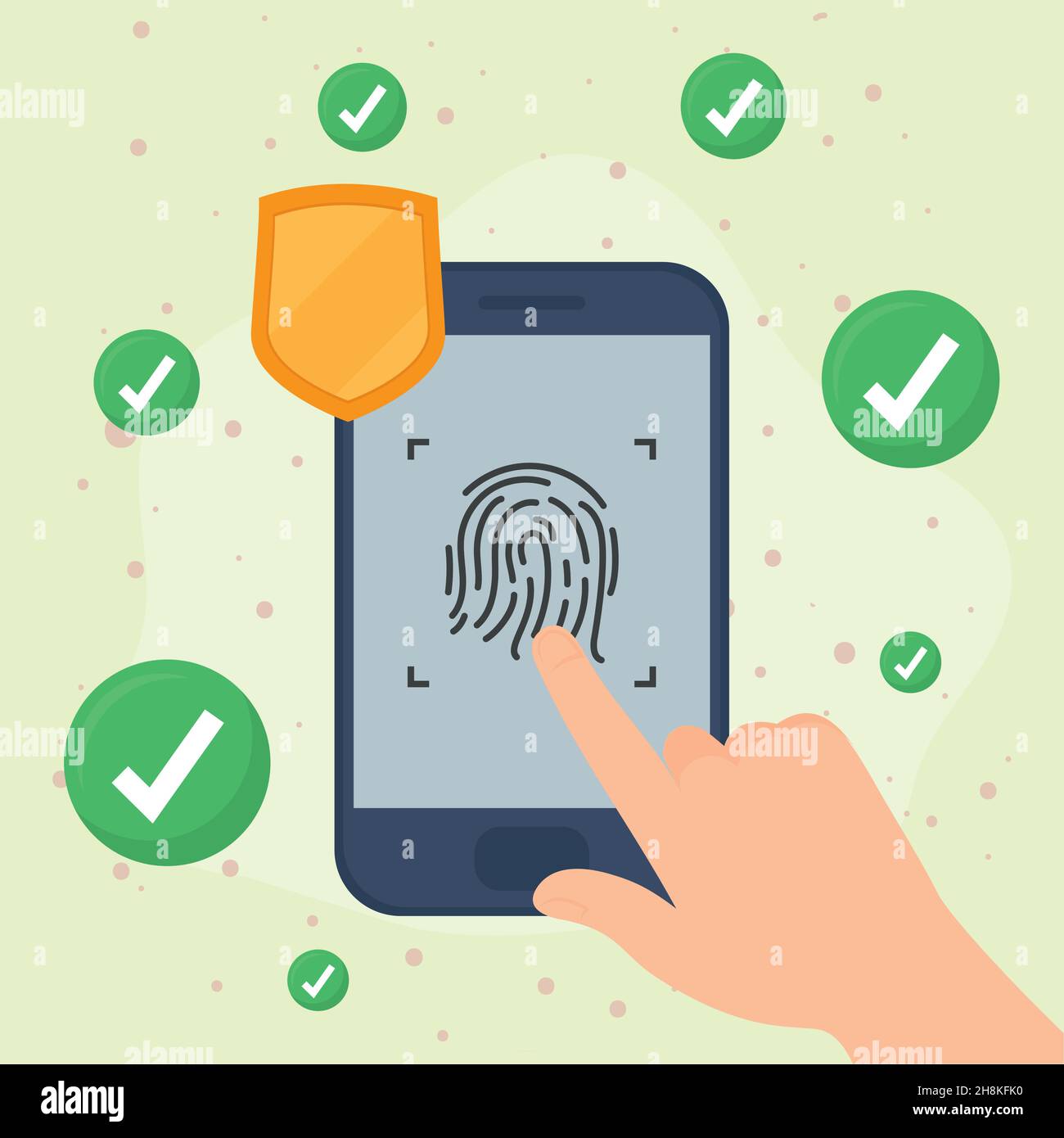 security password poster with items Stock Vector Image & Art - Alamy