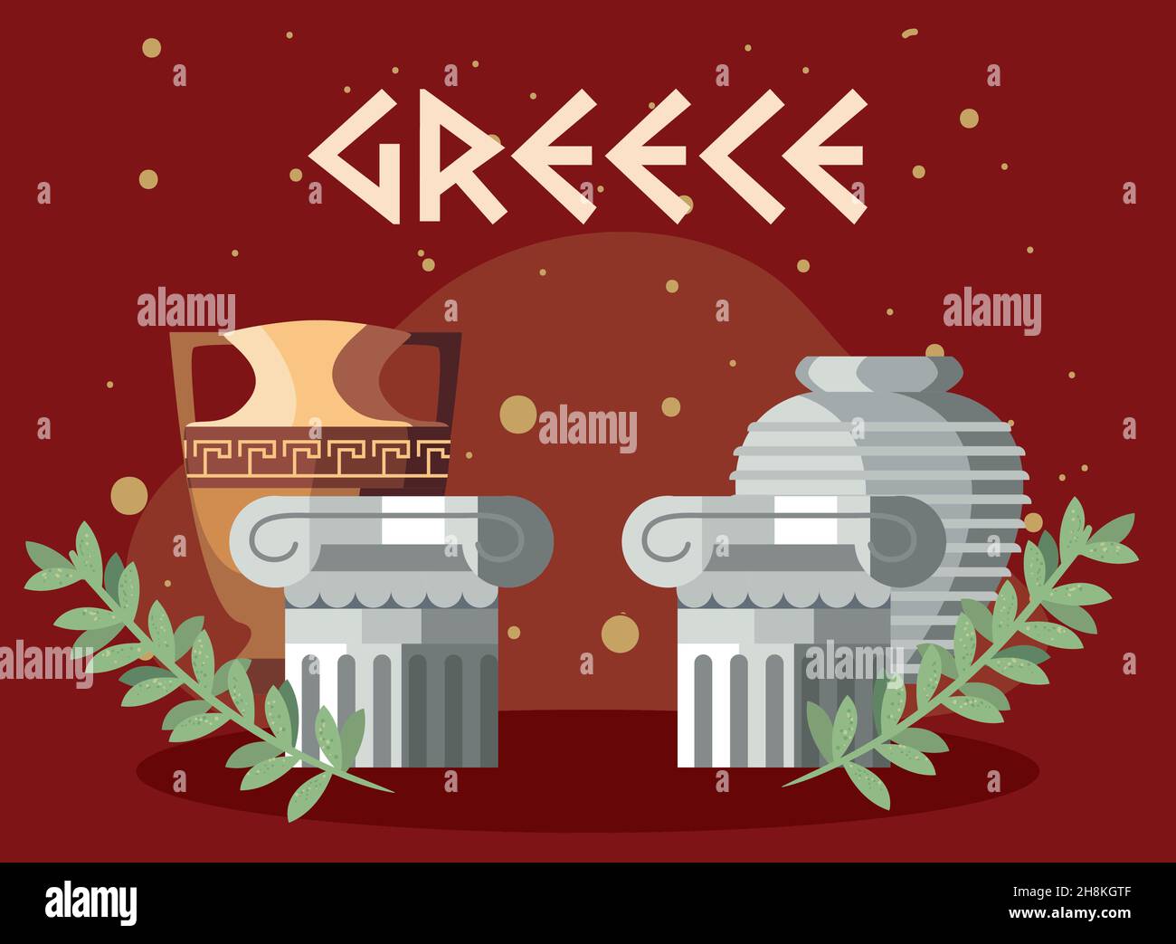 Greece lettering Stock Vector Images - Alamy