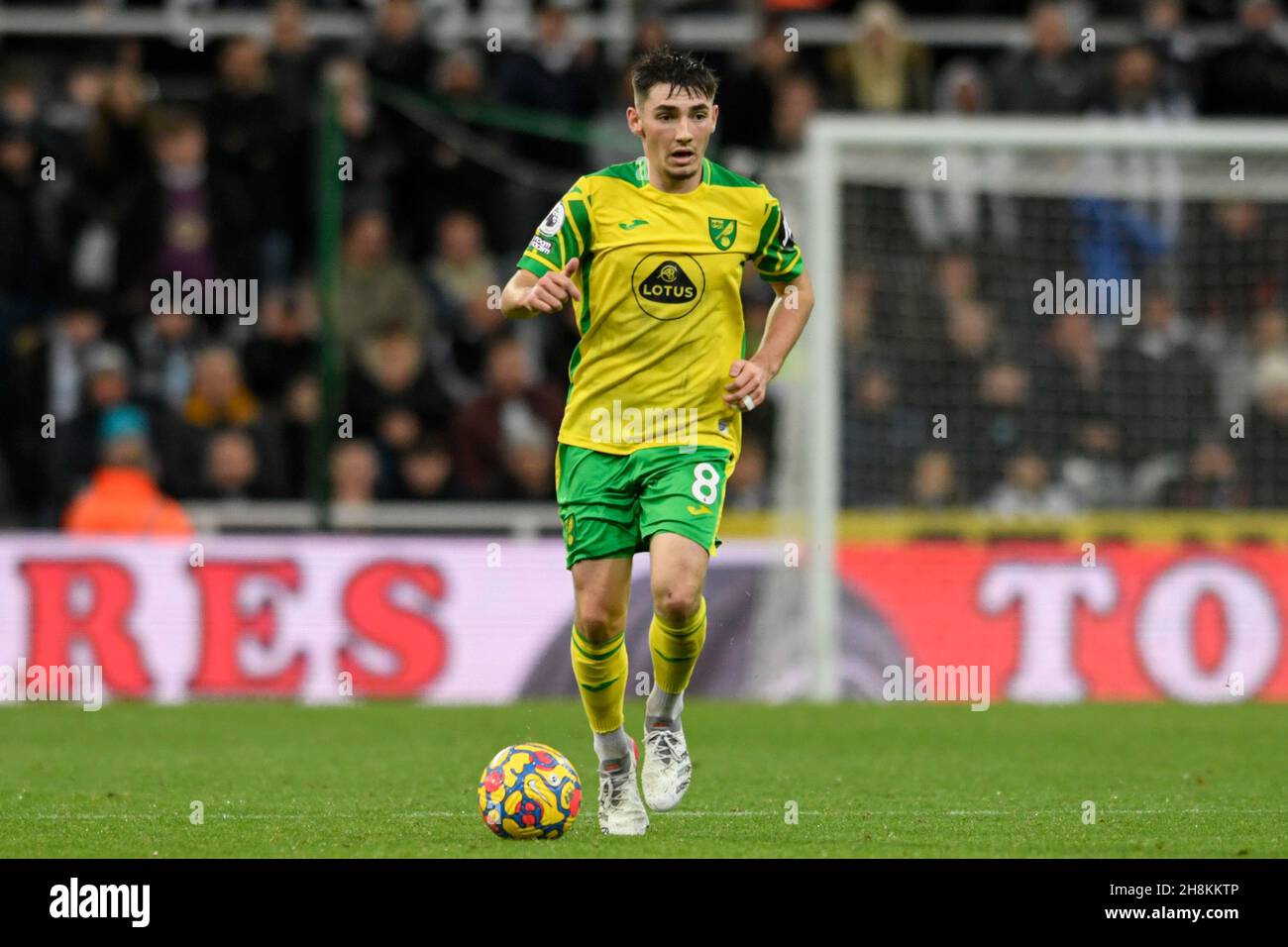 Billy Gilmour 8 of Norwich City with the ball Stock Photo Alamy