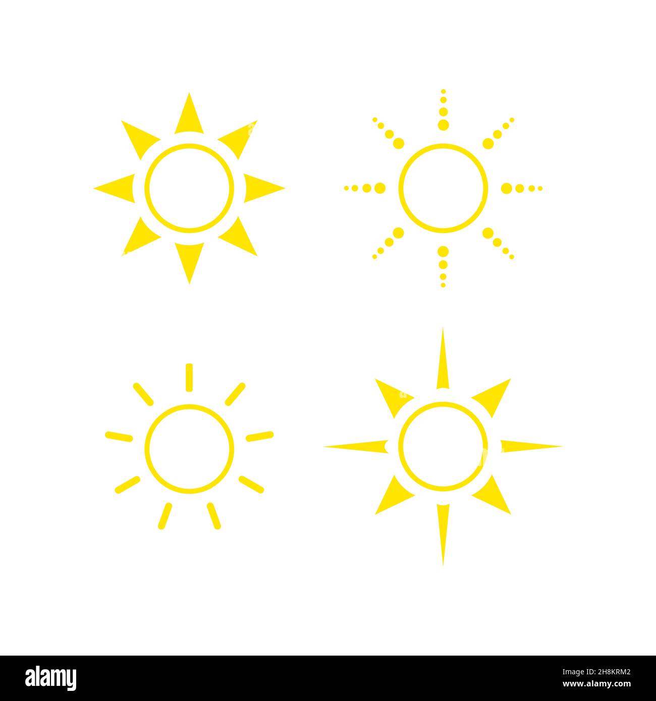 Suns collection. Vector Stock Vector Image & Art - Alamy