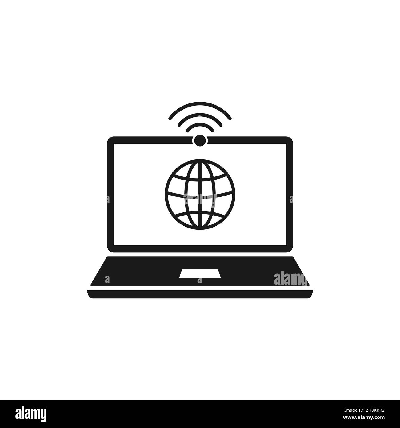 WiFi signal detection icon stock vector Stock Vector Image & Art - Alamy