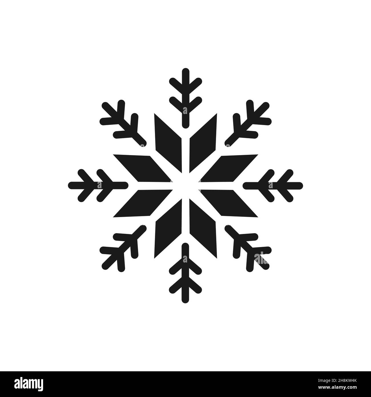 Snowflake Vector Christmas Icon Stock Vector Image & Art - Alamy