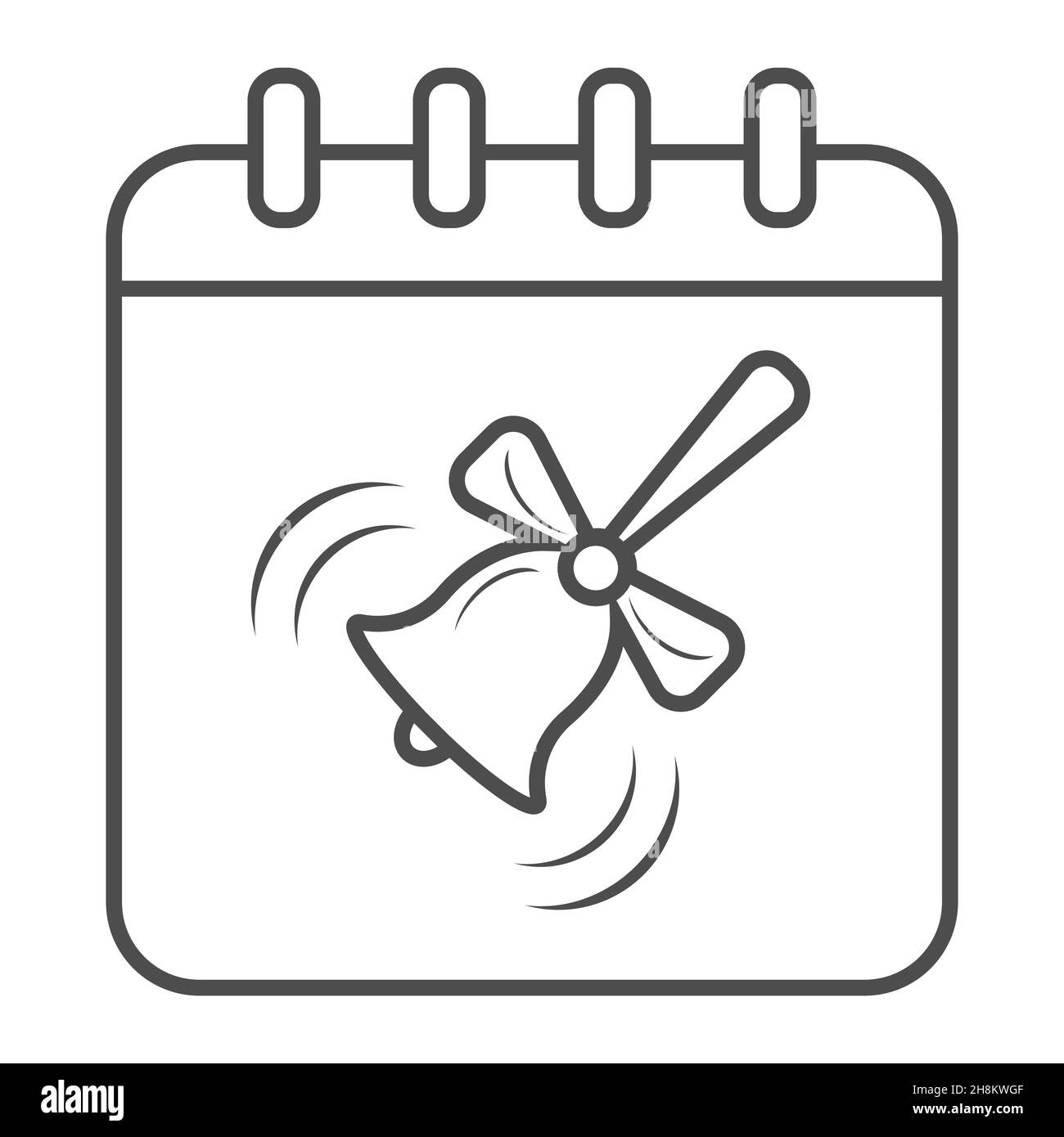 School bell ringing Black and White Stock Photos & Images - Alamy