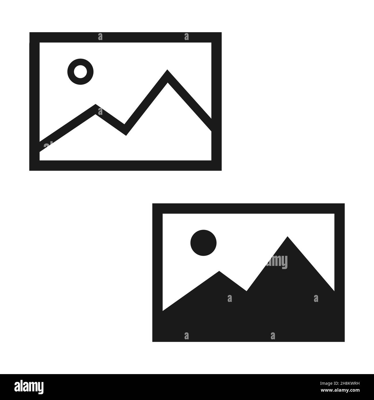 Picture icon isolated vector image isolated on white background Stock ...