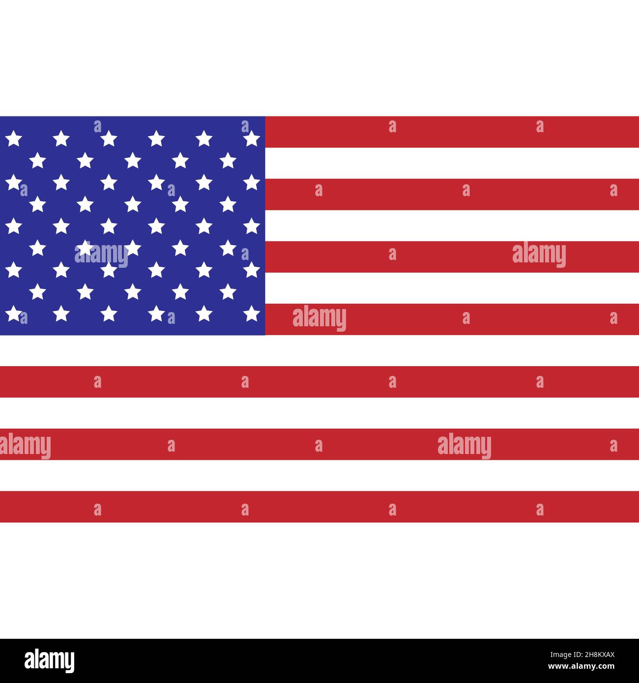 vector image of american flag isolated on white background Stock Vector ...