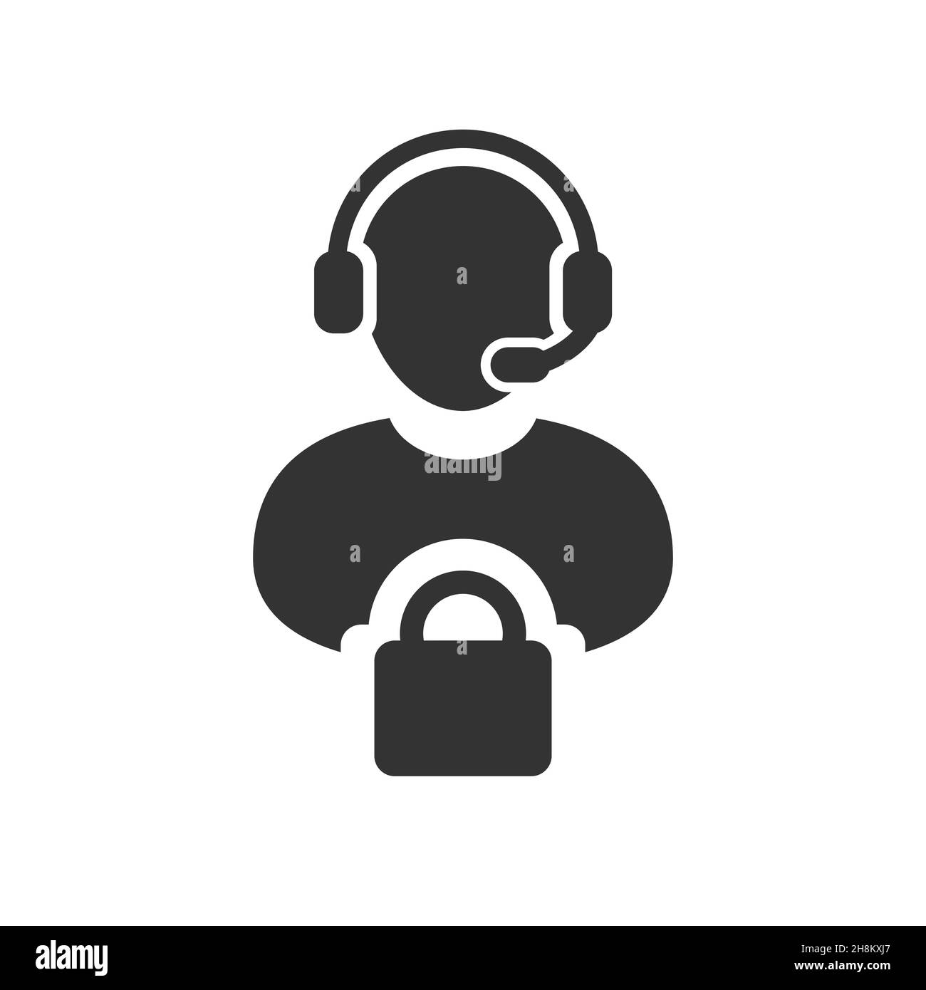 Service Icon vector Maple Operator isolated on white background Stock ...