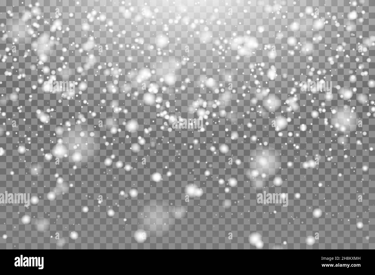 Christmas background with transparent basis and lots of snowflakes ...