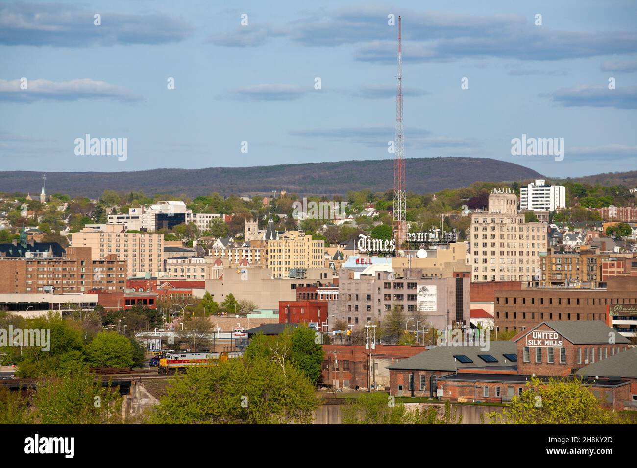 Skyline of Scranton, Pennsylvania Stock Photo